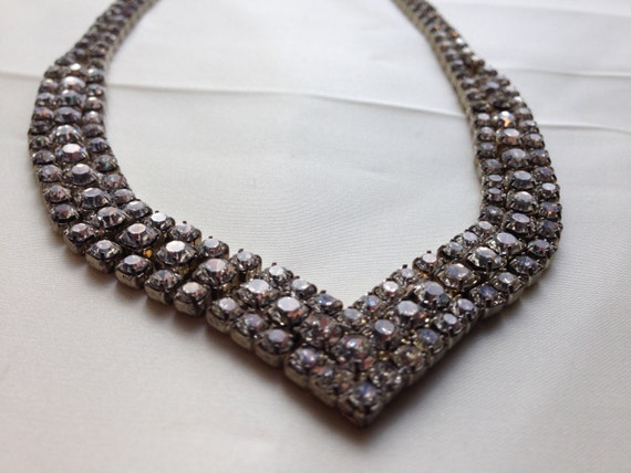 Vintage rhinestone choker. - image 2