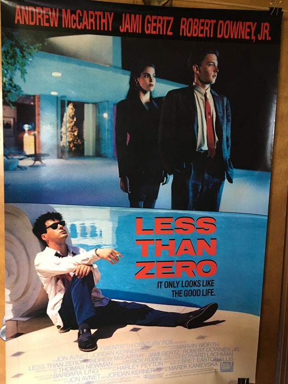Movie Poster Less Than Zero With Andrew Mccarthy