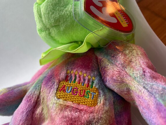 August Beanie Baby Birthday Bear Etsy UK