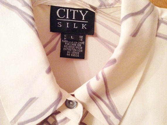 City Silk cream blouse. - image 3