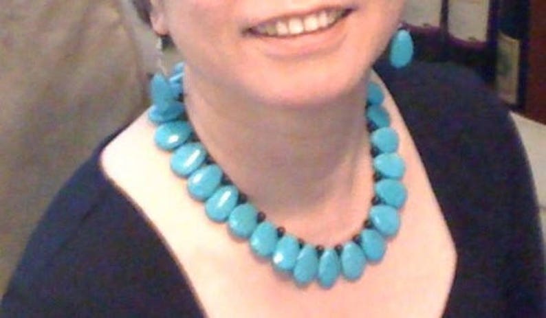 Turquoise Cleo collar. image 1