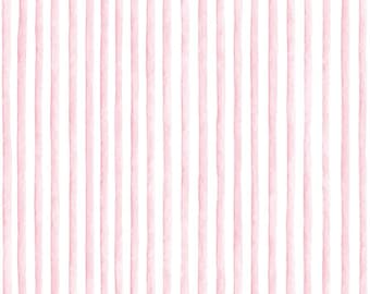 Tela de rayas verticales finas rosas y blancas, tela de líneas verticales en tonos pastel, tela para cortinas de guardería de niñas de Pascua, tela 100% algodón, por medio metro.