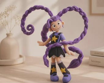 Lily Lovebraids-knuffel – verzamelobject verzamelobject horrorpop poppy geïnspireerd door speeltijd (25 cm)