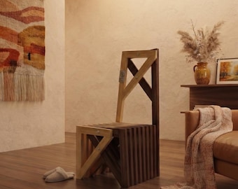 Yarlem Chair | Conceptual Design With Dimensions | DIY Woodworking Project.