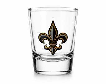 Fleur-de-Lis Schnapsglas | Louisiana Bourbon Tasting Trinkgefäß | New Orleans inspirierte Barware