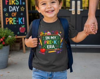 In meinem Pre-K Era Shirt, erster Tag von Pre-K Shirt, Kleinkind Zurück zu Schule Shirt, Vorschul-T-Shirt, süßes Pre-K Outfit