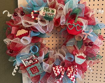 Life is Sweet with Cherries! Wreath - 16" frame
