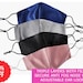 Silk Face Mask UK - Silk Satin Face Mask - Triple Layered Mask with Nose Wire -Reusable Mask - Cloth Face Mask - Wedding Bridesmaid Mask