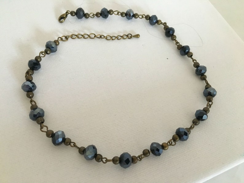Beaded Boho Dainty Glass Choker Festival Jewelery Boho Beaded Choker Boho Chokers Hippie Jewellery Bohemian Choker Necklace