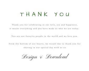 Wedding Thank You
