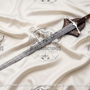 Hand-Forged Viking Long Swords | Elven Swords With Scabbard's | Wedding & Groomsmen Gift image 8