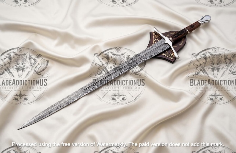 Hand-Forged Viking Long Swords | Elven Swords With Scabbard's | Wedding & Groomsmen Gift image 8