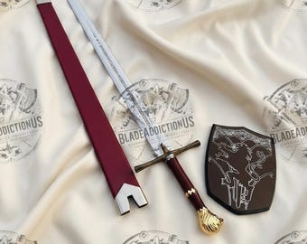 Hand-Forged Chronicles of Narnia Prince Peter Rhindon Sword Replica | Wall Hanging, Display Prop