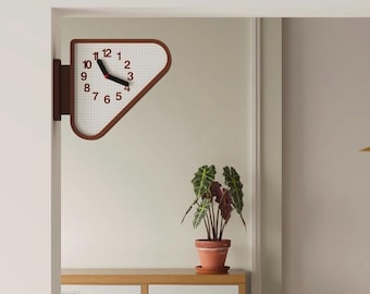 1970s Seiko Inspired Double Sided Station Clock | Retro Mid