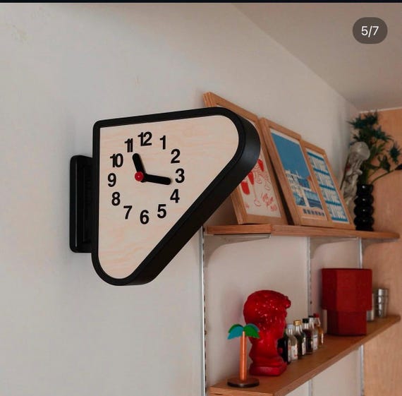 Seiko Inspired Double Sided Station Clock | Retro Mid Century