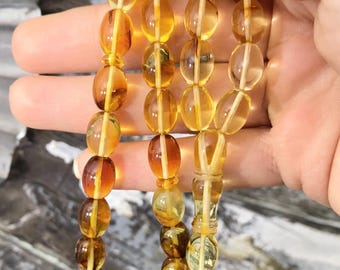 Amber Tasbih: 33 Islamic Prayer Beads, Natural Rosary