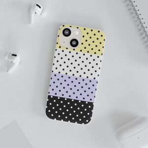 Non-Binary Polka Dot Phone Case | Pastel LGBTQ+ Pride Case