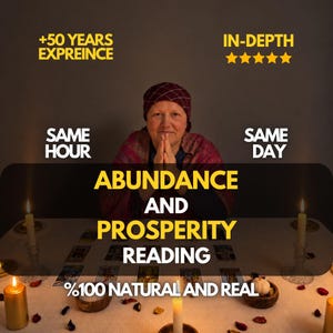Paranormale reading voor overvloed en voorspoed, financieel advies en blokkades voor rijkdom, allemaal binnen hetzelfde uur.