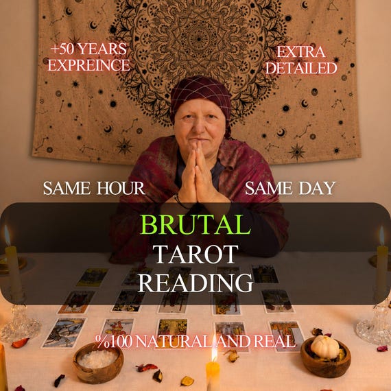 Brutal Tarot Reading, No sugar coating, Honest Brutal Psychic Prediction