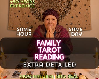 Family Tarot Reading, Psychic Insights, Honest Guidance (Same Hour Delivery)
