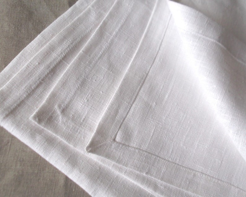 White square tablecloth ecologic pure linen table decor rustic home style wedding shower