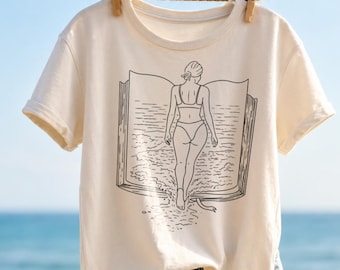 Summer Beach Reader Book Art (svg, png, dxf, ai, eps)
