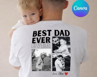 Personalized Photo Collage Canva Template (Father's Day Gift)