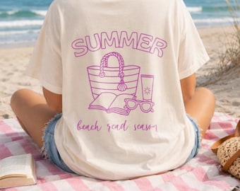Summer Beach Reader SVG, Coastal Bookish Clipart, Book Lover Design (Digital Download)