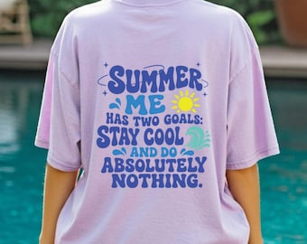 Summer Me Two Goals SVG PNG, Beach Vacation Shirt Design (Digital Download)