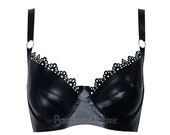 ROXY Lace Trim Latex Bra - Pandora Deluxe