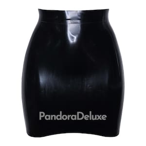 Latex Mini Skirt — Handmade Rubber Bodycon Mini Skirt | Custom Colours Available, Back-Zip Option | UK Sizes XS–XL, Custom Made to Order