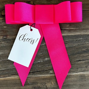 Velvet or grosgrain ribbon bow gift tags, self adhesive image 6