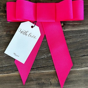 Velvet or grosgrain ribbon bow gift tags, self adhesive image 7