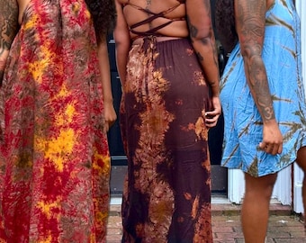 Backless Summer Dress | Swahili-Inspired Coastal Maxi & Mini Dresses | Flowy Beach Dress