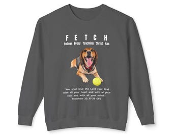F.E.T.C.H. キリストの教えをすべて受け入れよう。ユニセックス軽量クルーネック スウェットシャツ