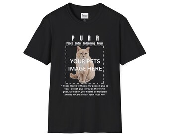 Custom PURR - Unisex Softstyle T-Shirt - Cat - CJ