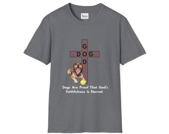 T-shirt unisexe personnalisé pour chien, style doux