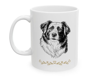 Ceramic Mug, 11oz My Cup Runneth Over Coffee Mug. Psalm 23:5