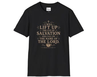 Inspirational Christian Shirt for Men and Women Bible Verse T-Shirt Jesus Faith Graphic Tee Religious Coffee Lover Gift Psalm 116:13