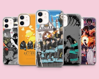 Fire Force Phone Case Cool Anime Cover for iPhone 17Pro Max, 16, 16Pro, 15, 14, 13, 12, Samsung S26, S24 S25, A56, Pixel 10A