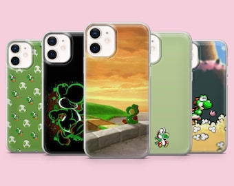 Yoshi Phone Case Mario Dinosaur Cover for iPhone 17Pro Max, 16, 16Pro, 15, 14, 13, 12, Samsung S26, S24 S25, A56, Pixel 10A, 9Pro, 8