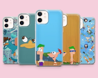 Phineas and Ferb Phone Case Fun Cartoon Cover for iPhone 17Pro Max, 16, 16Pro, 15, 14, 13, 12, Samsung S26, S24 S25, A56, Pixel 10A