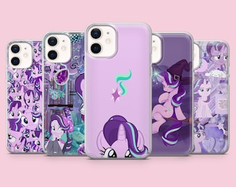 Kawaii Pony Phone Case Starlight Grimmer Cover for iPhone 17Pro Max, 16, 16Pro, 15, 14, 13, 12, Samsung S26, S24 S25, A56, Pixel 10A
