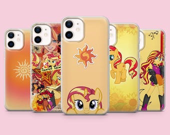 Sunset Shimmer Phone Case Cute Pony Cover for iPhone 17Pro Max, 16, 16Pro, 15, 14, 13, 12, Samsung S26, S24 S25, A56, Pixel 10A