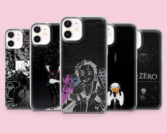 Re Zero Phone Case Natsuki Rem Cover for iPhone 17Pro Max, 16, 16Pro, 15, 14, 13, 12, Samsung S26, S25, A56, Pixel 10A, 9Pro