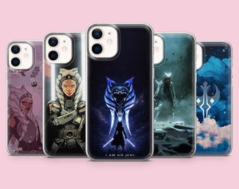 Star Wars Phone case Ahsoka Tano Cover for iPhone 17Pro Max, 16, 16Pro, 15, 14, 13, 12, Samsung S26, S24 S25, A56, Pixel 10A, 9Pro, 8