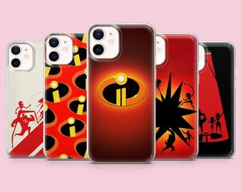 The incredibles Phone Case Disney hero Cover for iPhone 17Pro Max, 16, 16Pro, 15, 14, 13, 12, Samsung S26, S25, A56, Pixel 10A