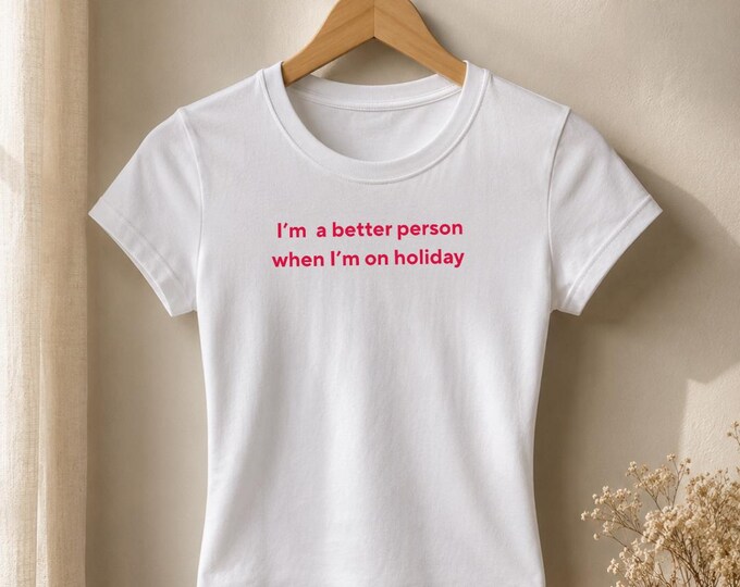 Trendy Quote Tee Women's Luxe Fitted Tee | Graphic Slogan Shirt