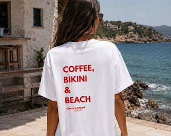 Coffee Bikini Beach T-Shirt | Luxe T-shirt