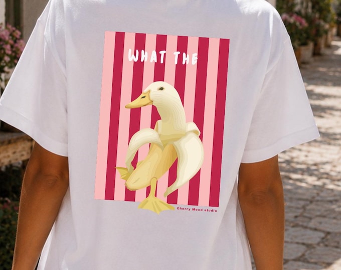 What The Duck graphic Tee | luxe fitted  tee